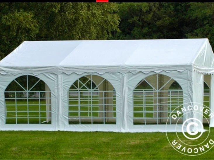 Partytält 3 x 6 meter i kraftig pvc