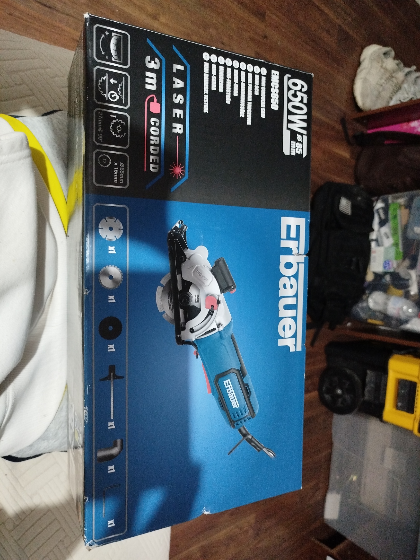 Powerful 650w erbauer circular saw – perfect for diy & renovations!