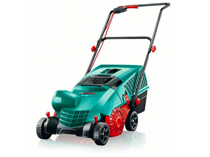 Bosch mossrivare med uppsamlare