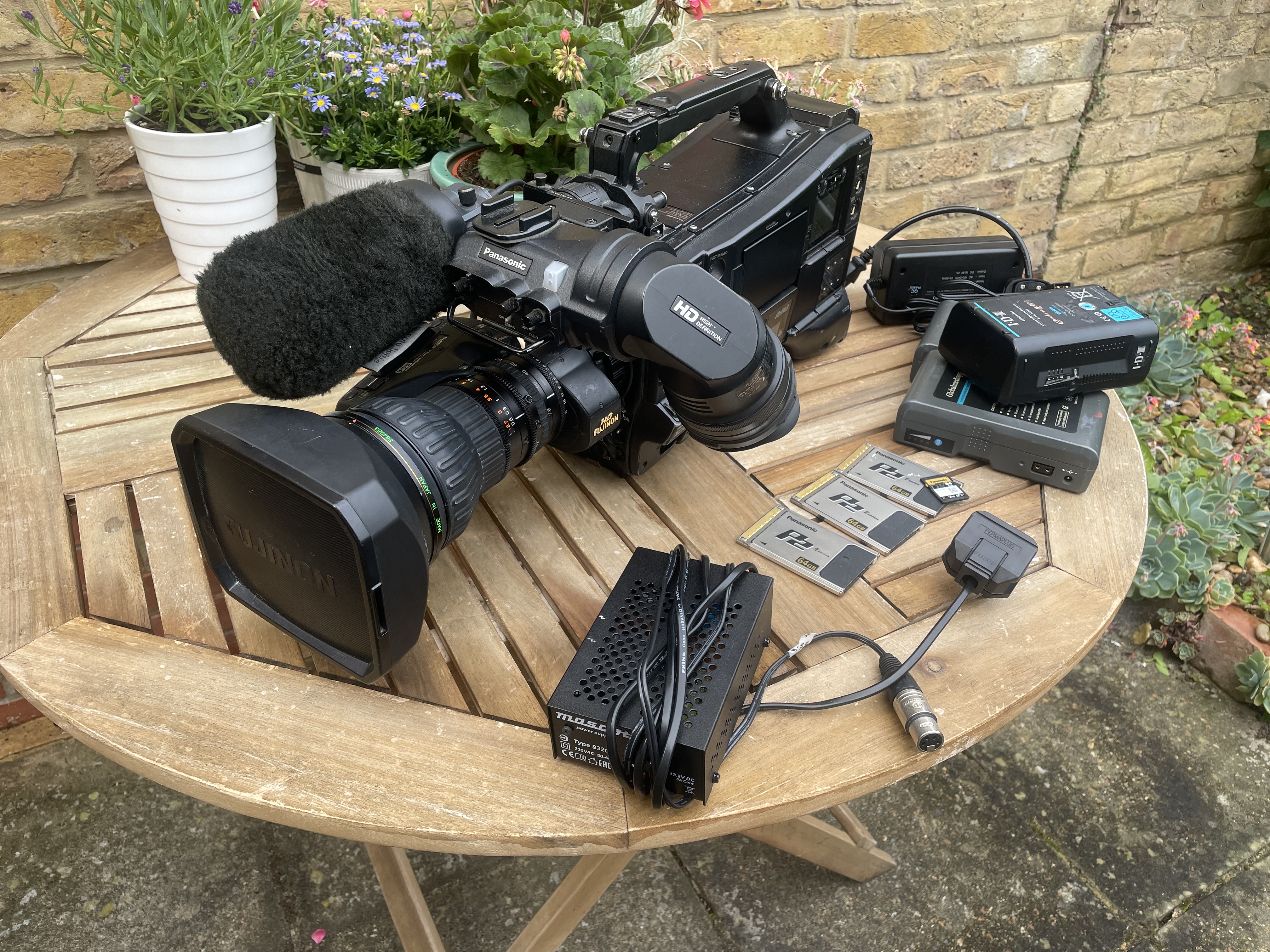 Panasonic p2 aj-px5000 camera with fujinon ha22x7.8 lens