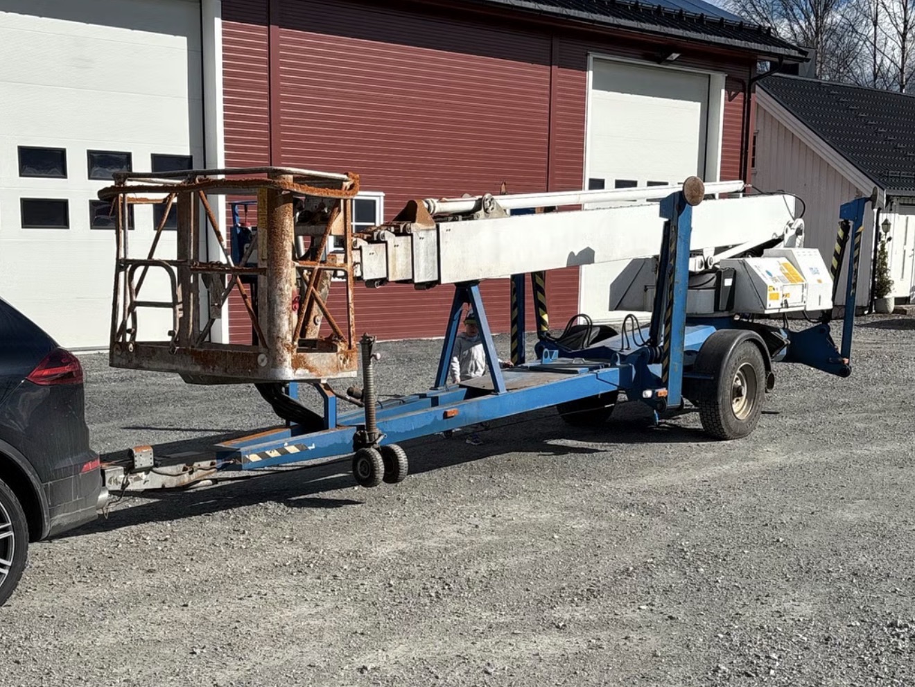 30 meter elektrisk tilhengerlift, stor og lang lift