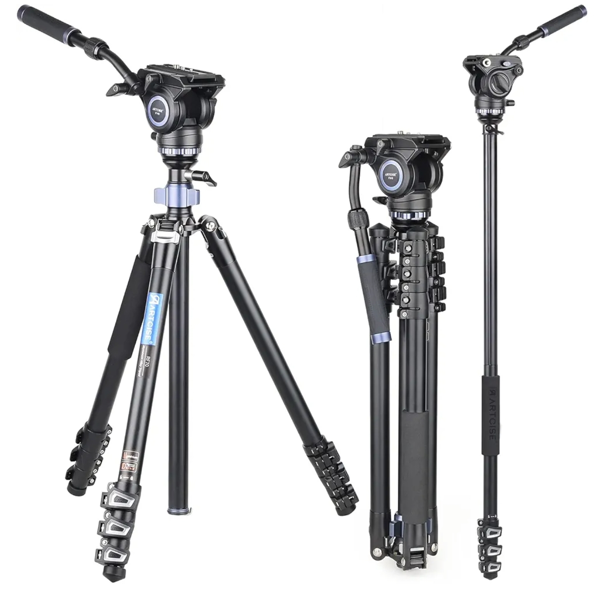 Artcise rf70 73.4" professional heavy duty video tripod