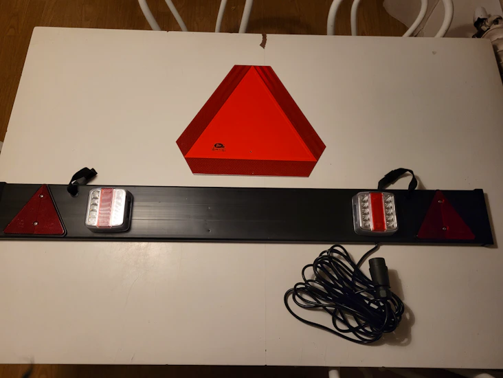 Ljusramp släp och lgf-skylt