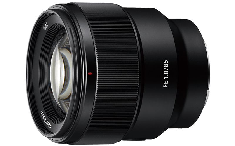 85mm prime lens with fast f1.8 aperture