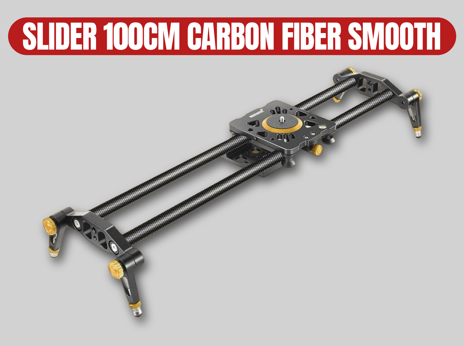 Neewer slider 100cm | carbon fiber / smooth roll / portable