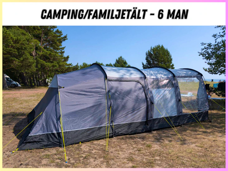 Stort campingtält / familjetält - 6 man