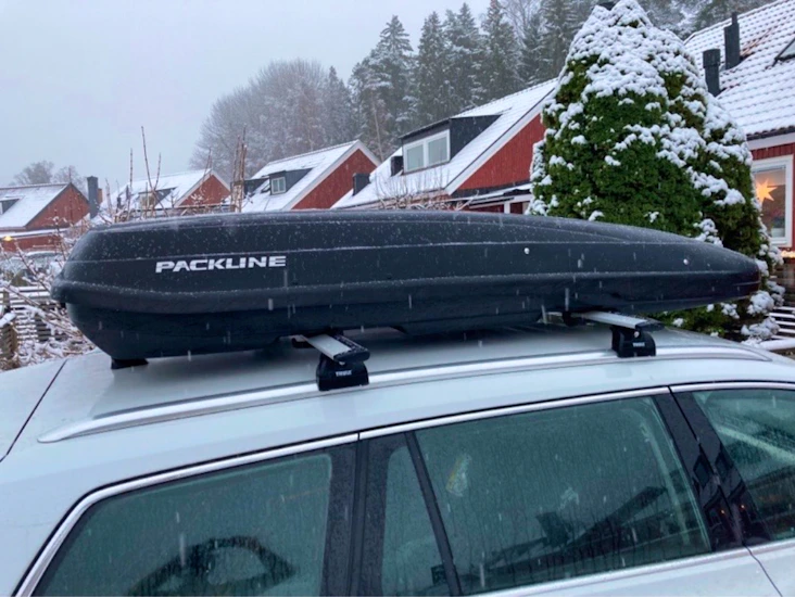 Packline takbox inkl. räcken vw passat