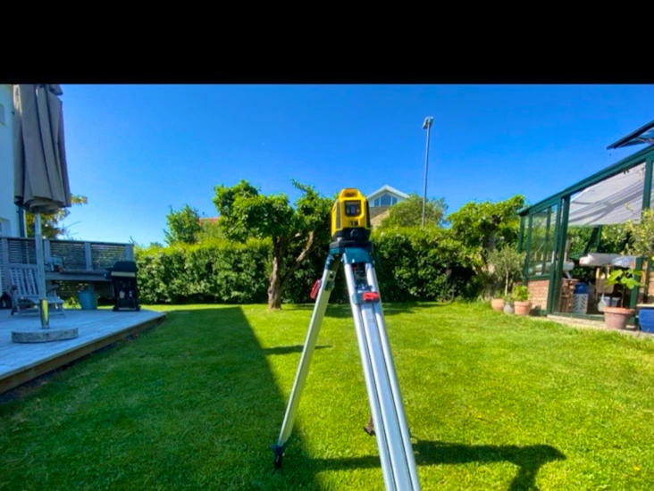 Stanley rotations laser på bosch stativ