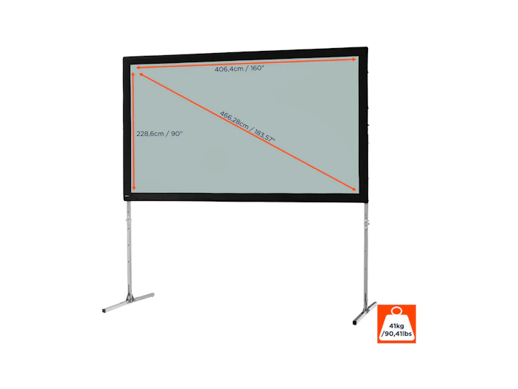 Celexon fast fold projector screen 406 x 228cm rear projection