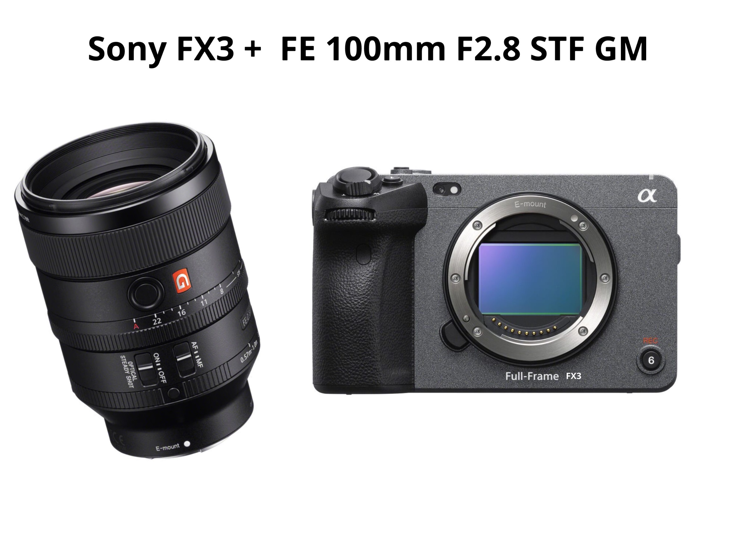 Sony fx3 + fe 100mm f2.8 gm