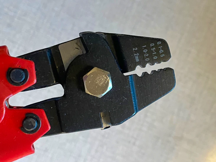 Krympetang til lineklemme/harpunpilmontering