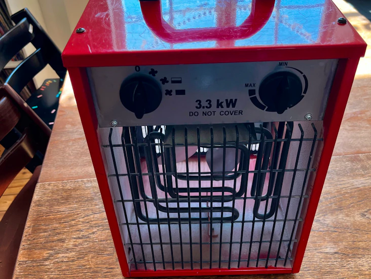 Byggtørker/byggvifte 3300w