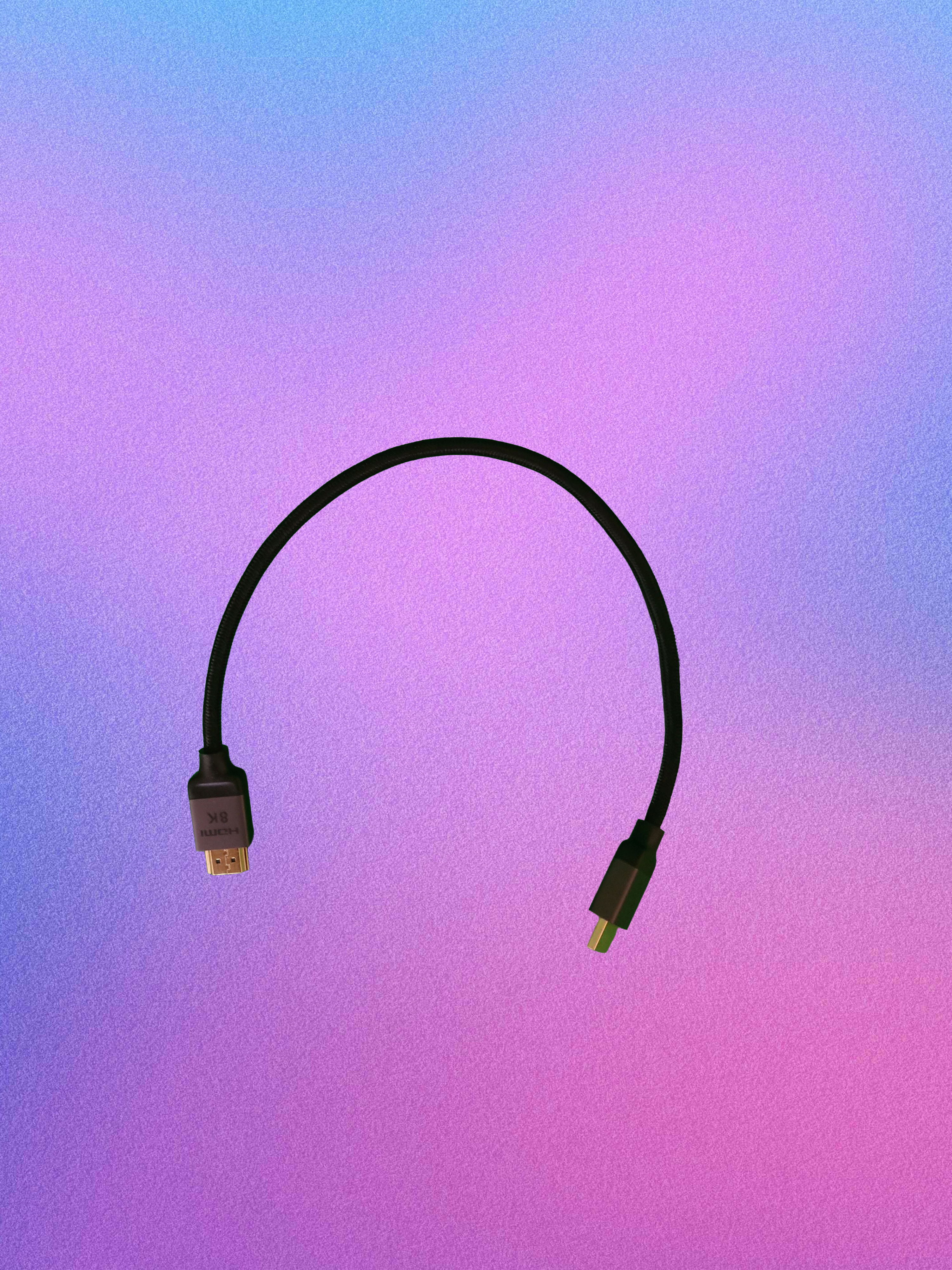 High-speed 8k hdmi cable (short)  – ultra hd / 4k 120hz / 8k 60hz