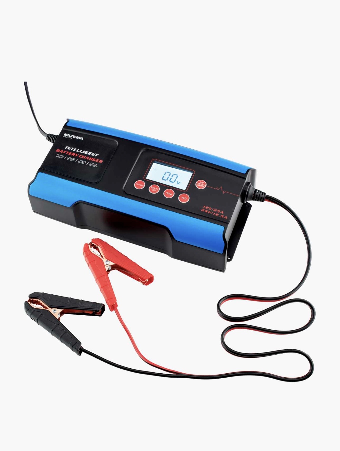 Kraftig batterilader 12/24v 25a – rask lading