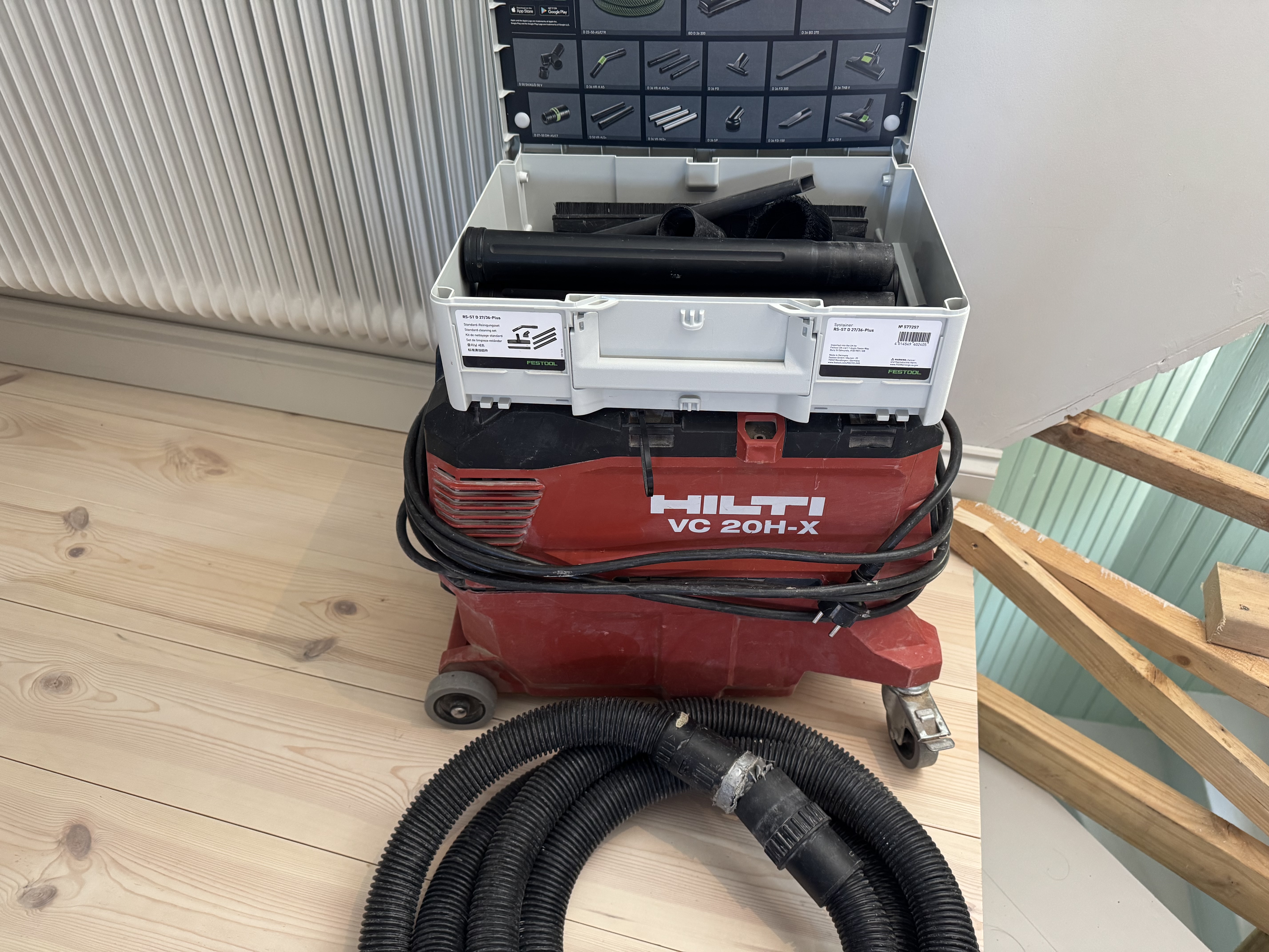 Dammsugare hilti, till verktyg och byggen