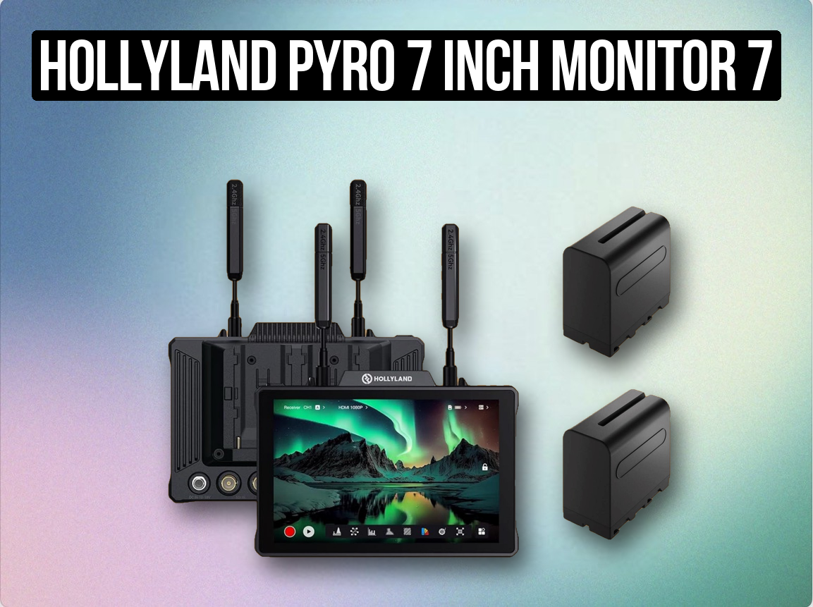 Hollyland pyro 7 inch monitor 7 inch + 2x batteries