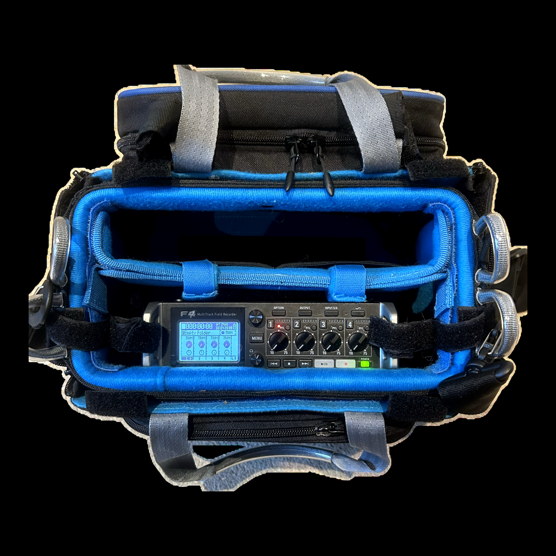 Zoom f4 mixer/recorder with orca bag and battery