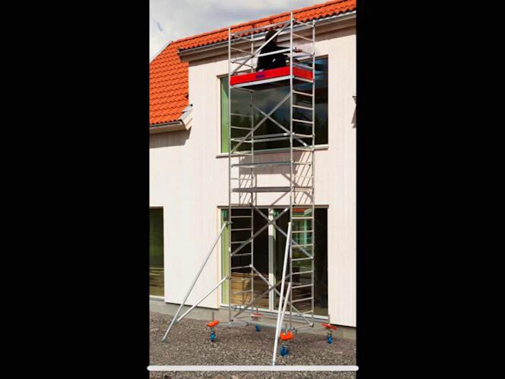 Byggställning med upp till 7m arbetshöjd
