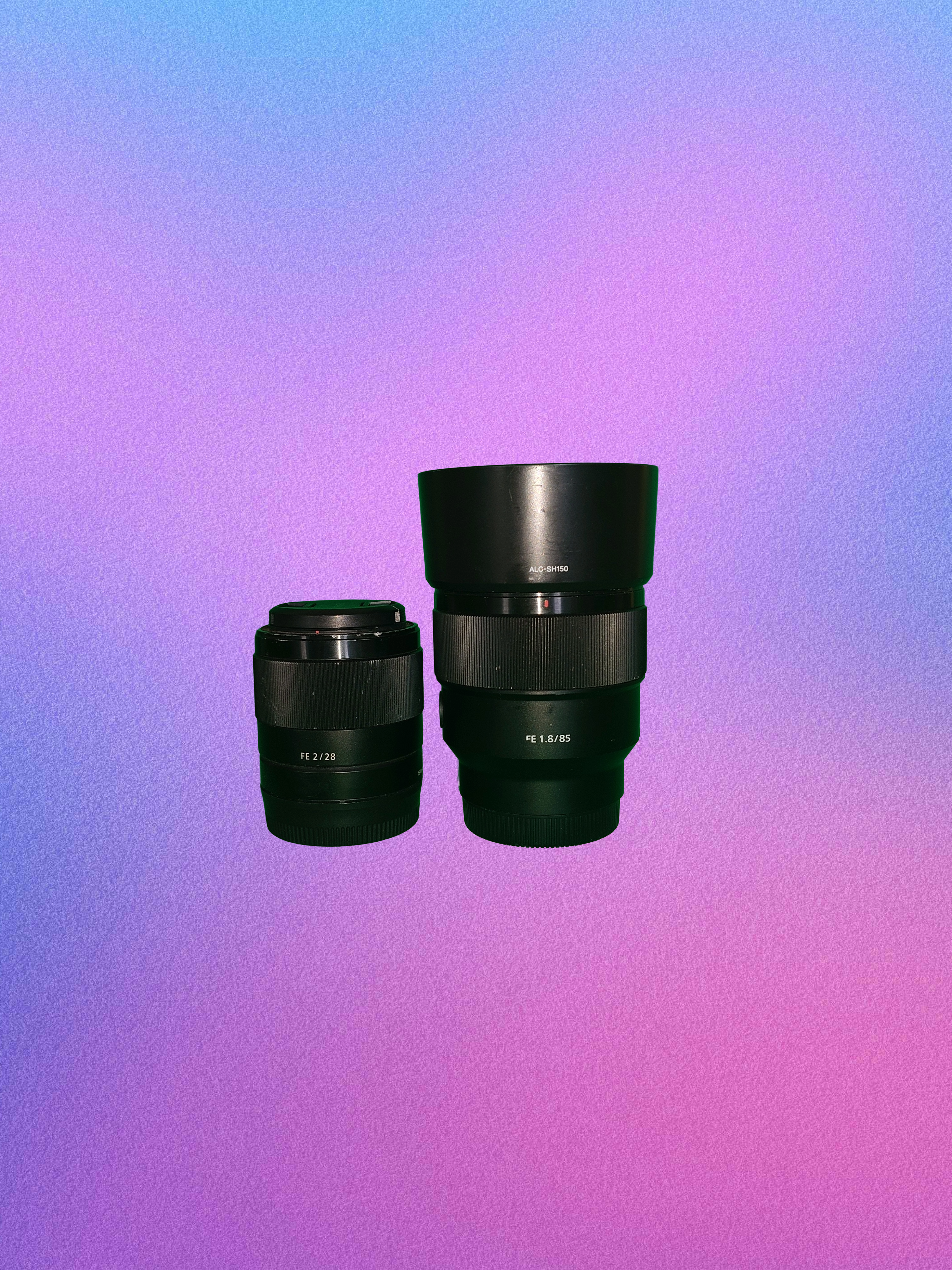 Sony lens combo – 28mm & 85mm prime lenses for mirrorless cameras