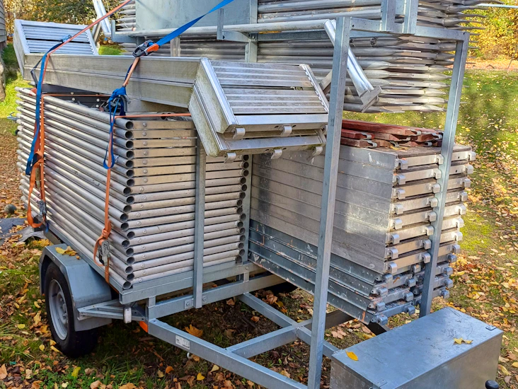 Ställningstrailer 118 kvm