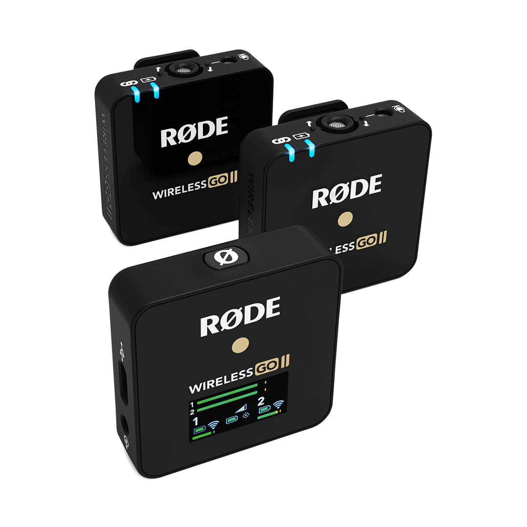Rode wireless go ii wireless microphone (2 transmitters + 1 receiver) 