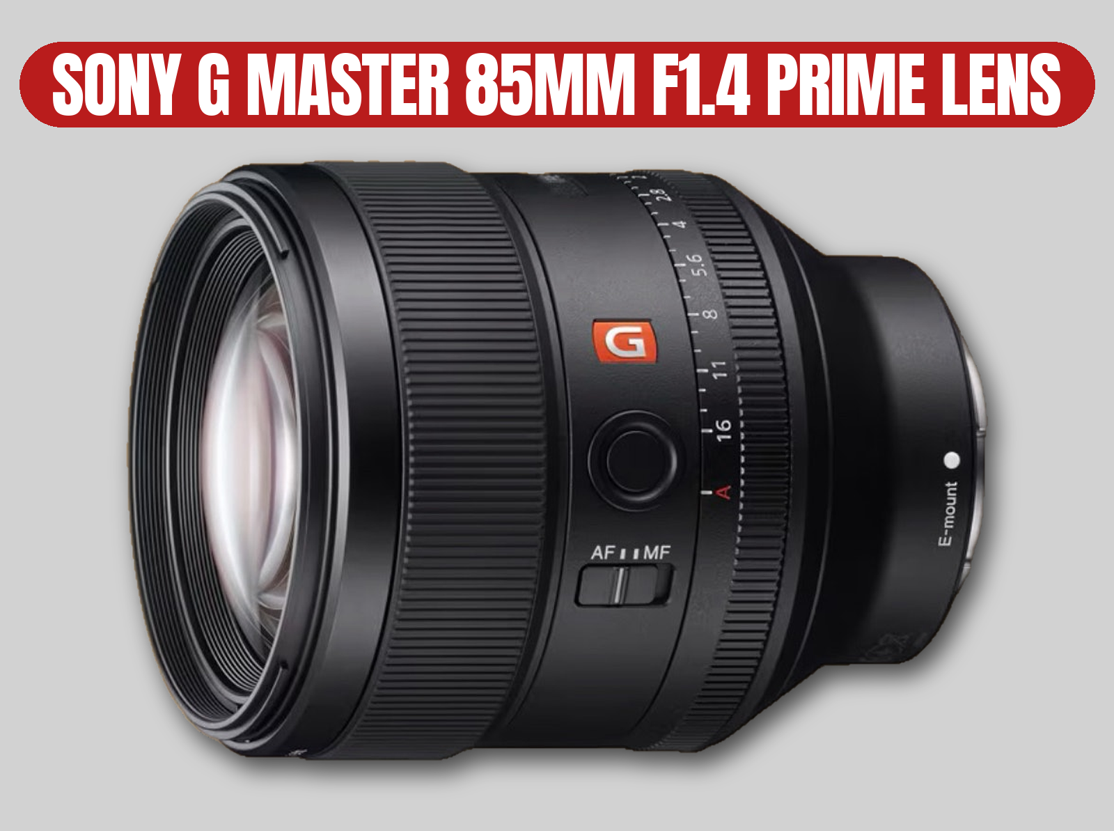 Sony 85mm f/1.4 g master prime lens | sharp optics / fast autofocus