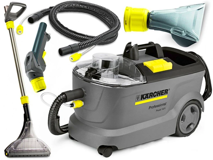Leie av tepperenser med rengjøringsmiddel kärcher professional puzzi 10/1
