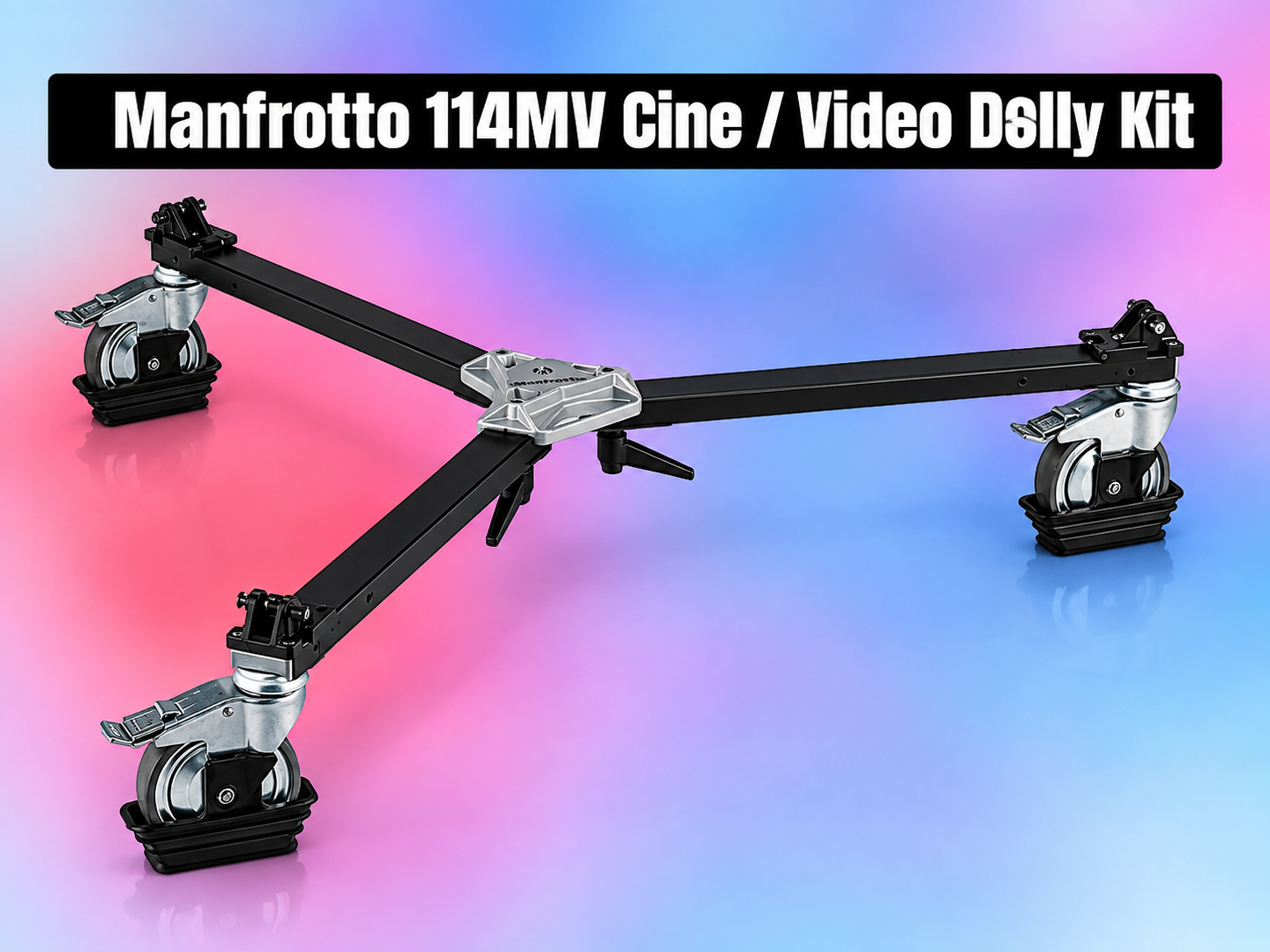Manfrotto 114mv cine / video dolly | heavy-duty camera dolly