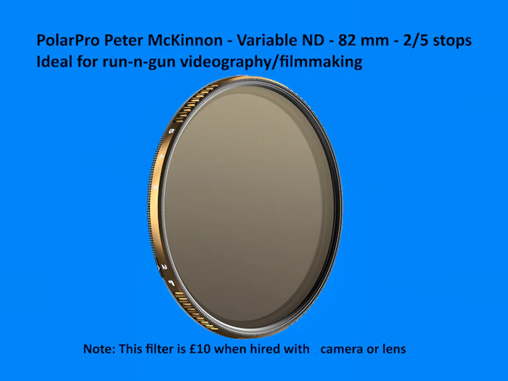 Polarpro peter mckinnon variable nd filter 82mm, 2- to 5-stops