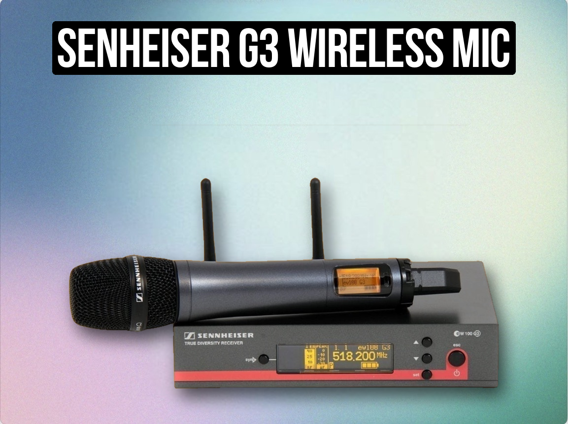 Senheiser g3 wireless mic microphone system with receiver for events