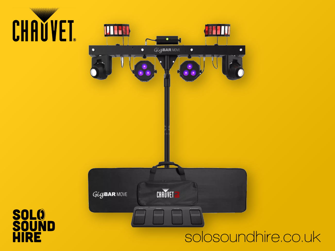 2x chauvet dj gigbar move - lighting package