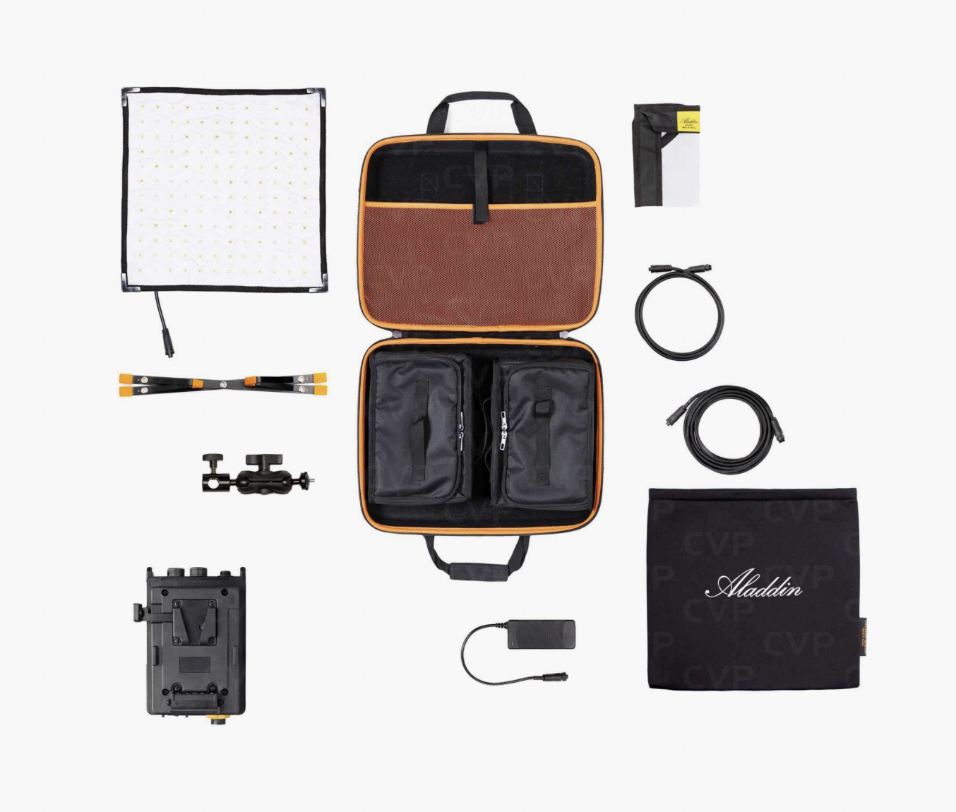 Aladdin 1x1 bi-flex m7 kit - v mount + stand