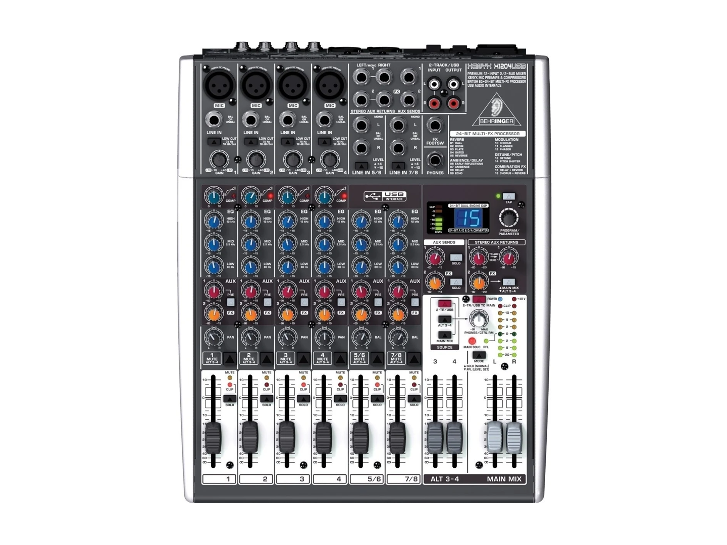 Mixerbord xenyx 1204 12 kanaler