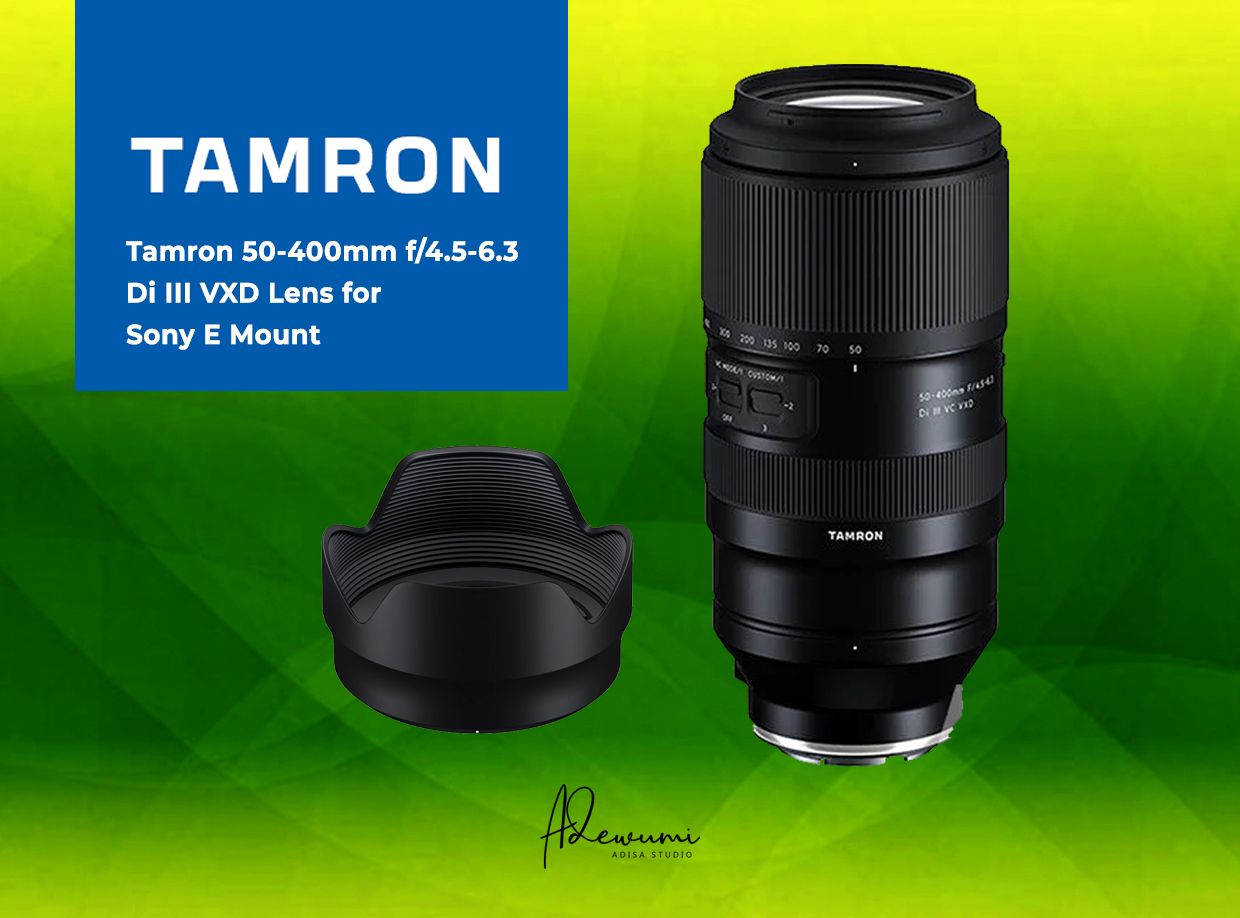 Tamron 50-400mm f/4.5-6.3 di iii vxd lens for sony e mount 