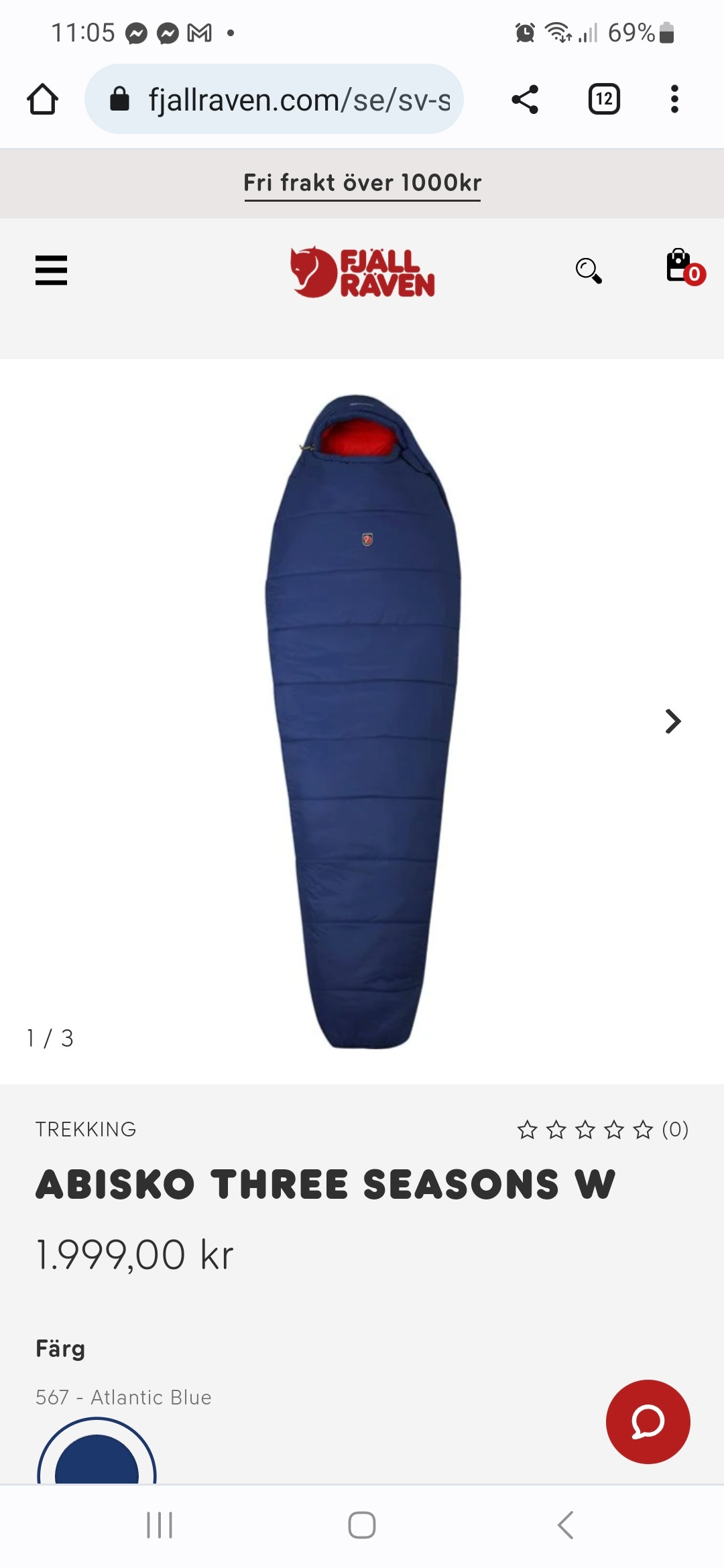 Fjällräven abisko three season sovsäck