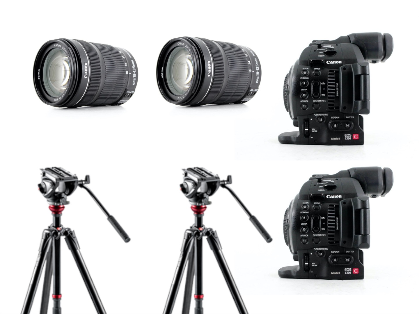 Conference camera kit with 2x 18-135 lens
