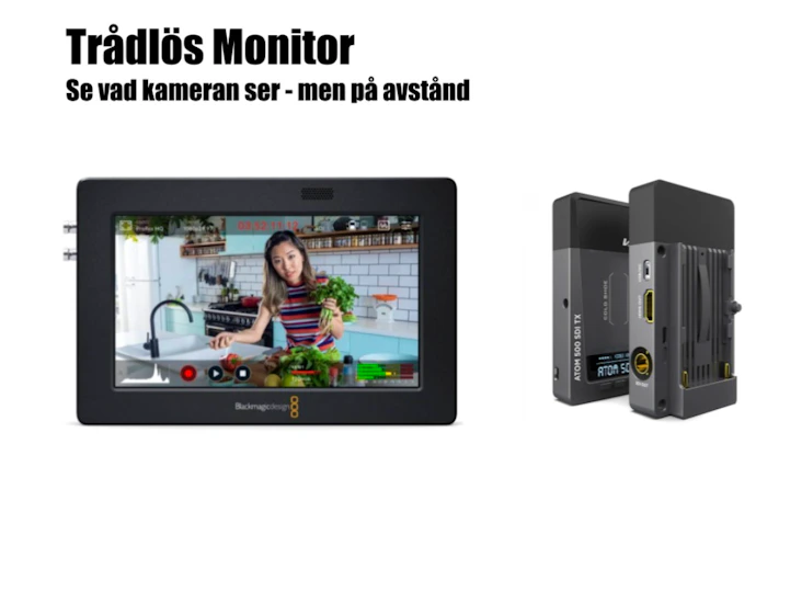 Blackmagic trådlös monitor
