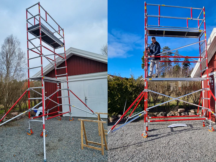 Rullställning alufase - 6 meters arbetshöjd