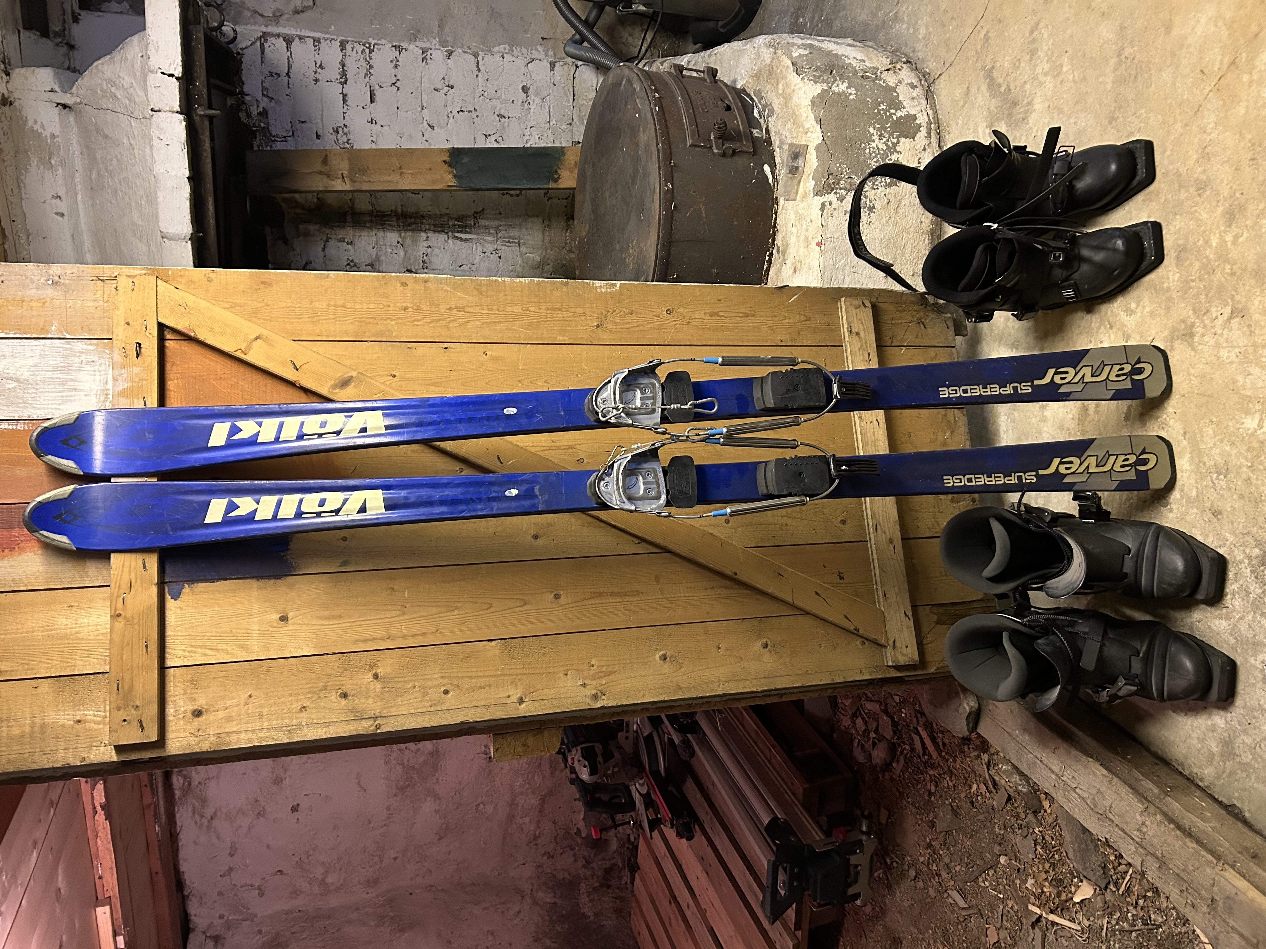 Telemark ski og sko. 