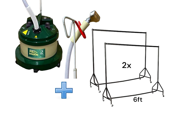 Morplan pro steam 2 professional garment clothes steamer 💨💨 + 2x 6ft clothes rail 👚👖👗