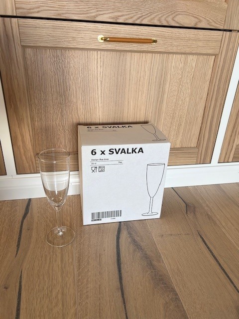 40 champangeglas, 21 cl