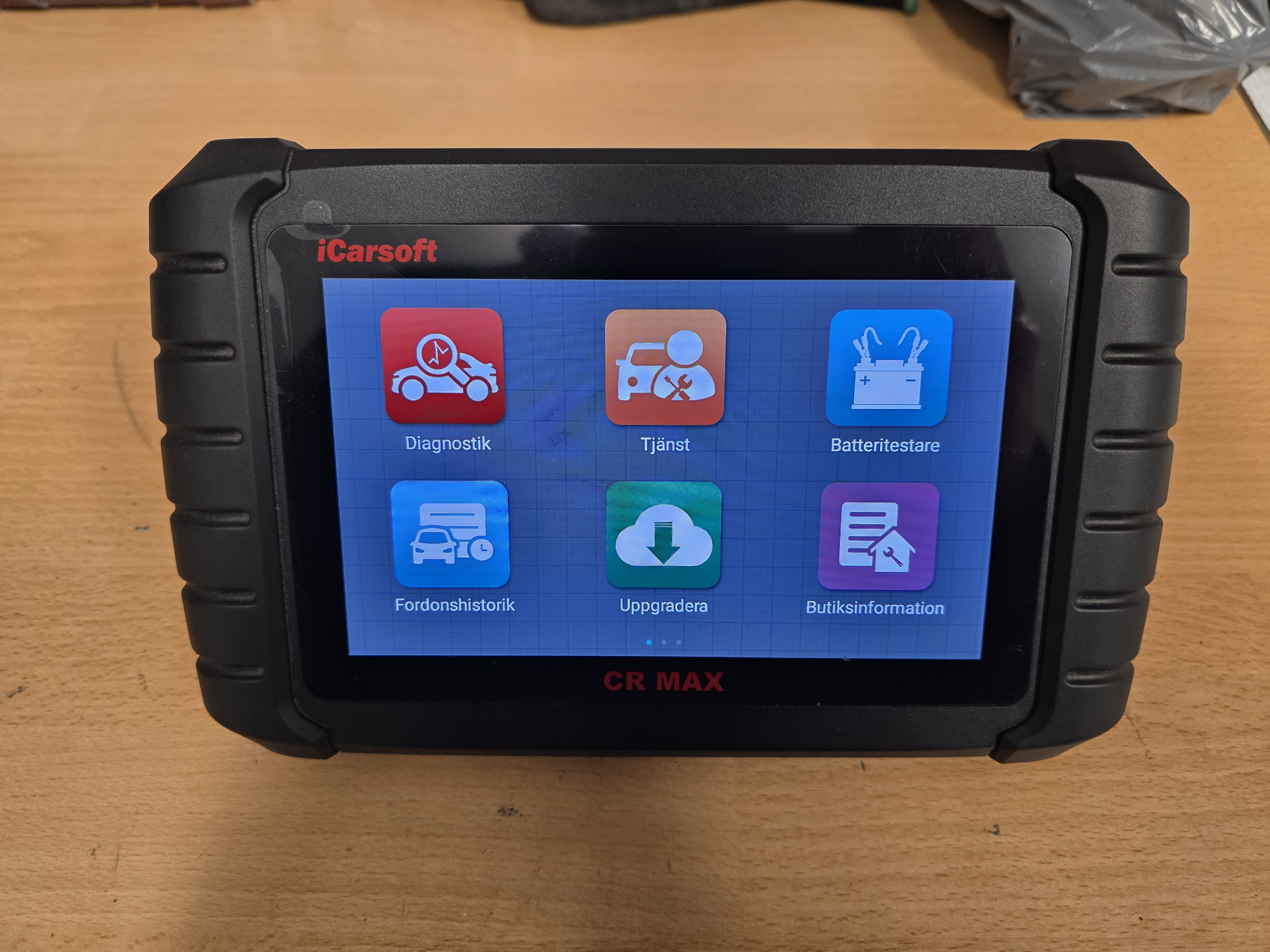 Felkodsläsare obd ii icarsoft cr max touchskärm 