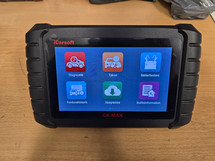 Felkodsläsare obd ii icarsoft cr max touchskärm