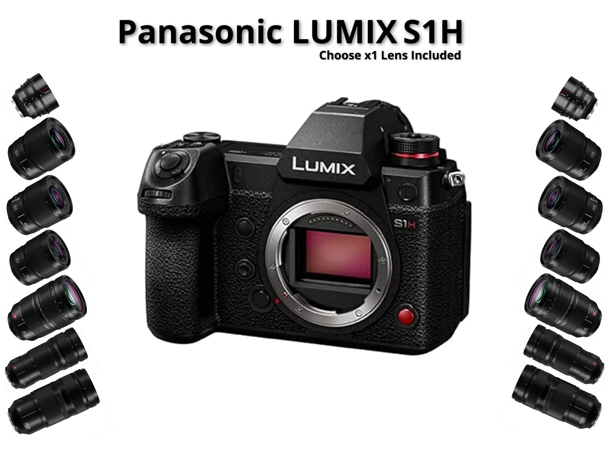 Panasonic lumix s1h + one lens