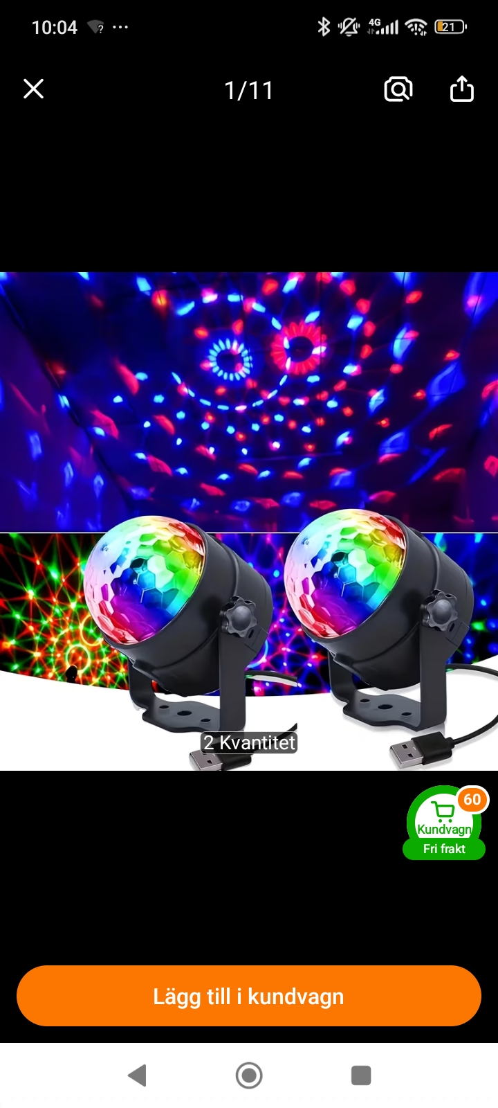 Disco lampor 