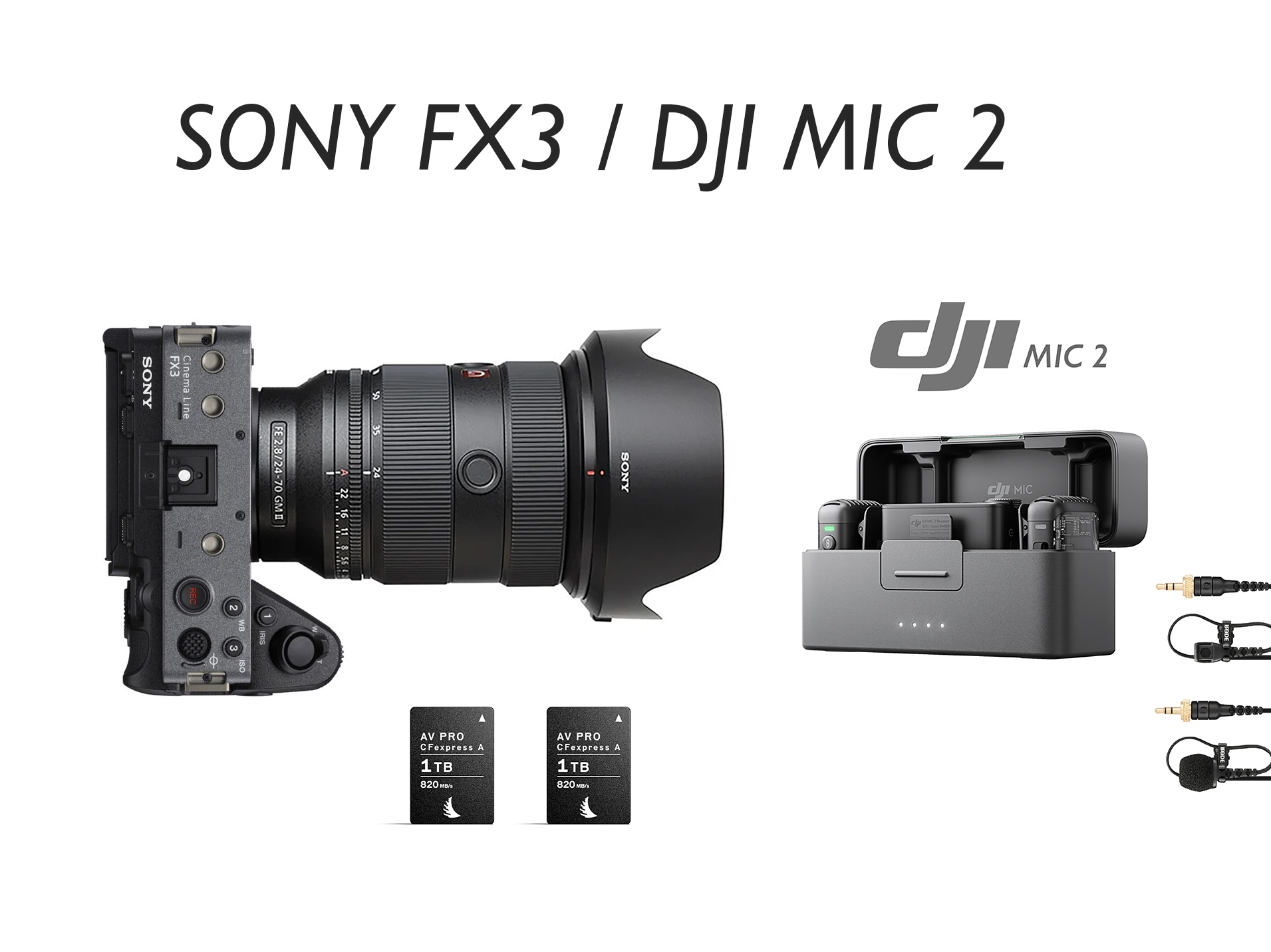 Sony fx3 / dji mic 3 custom 