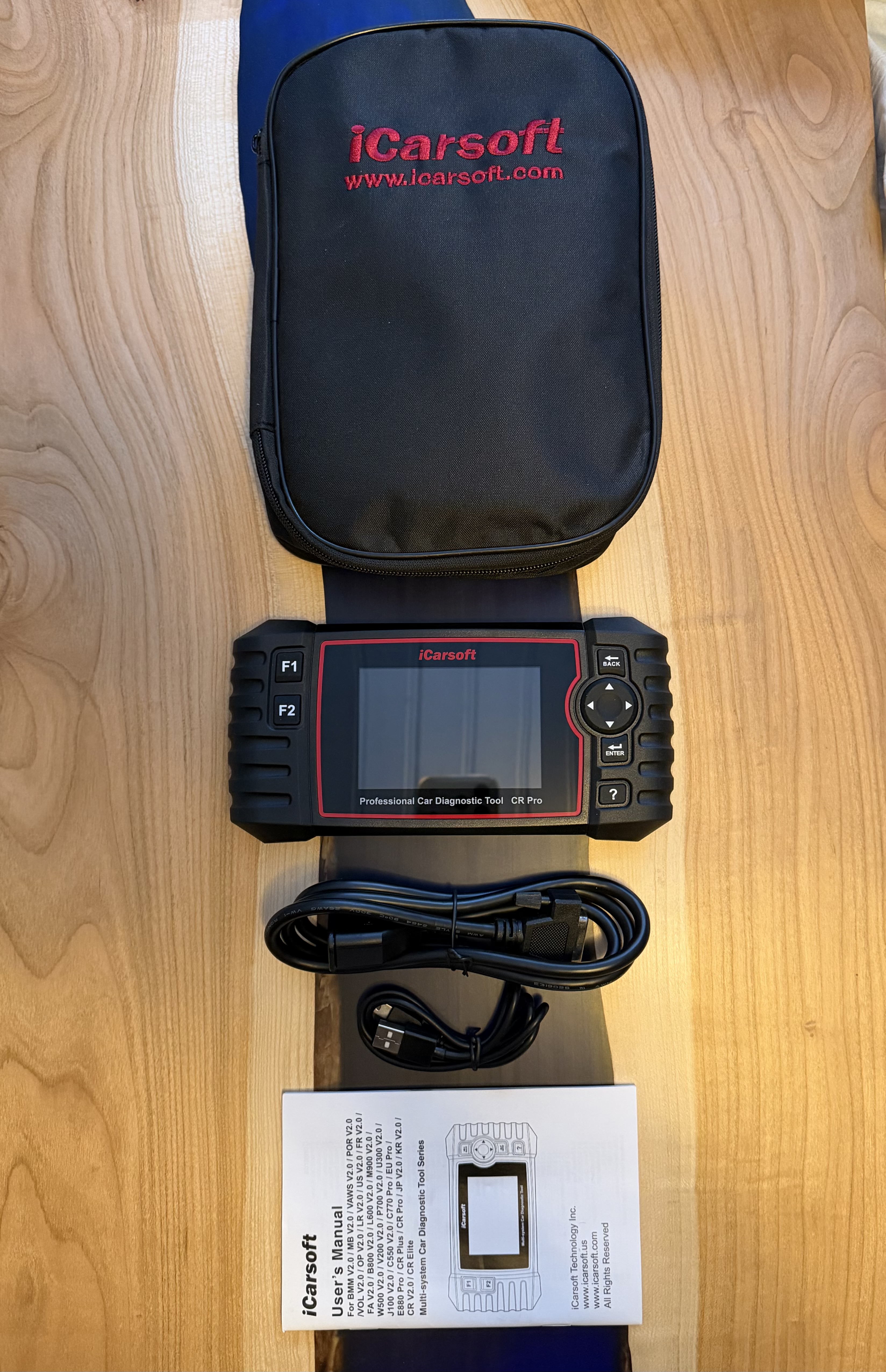 Icarsoft cr pro – diagnosverktyg / obd2 – läs & radera felkoder