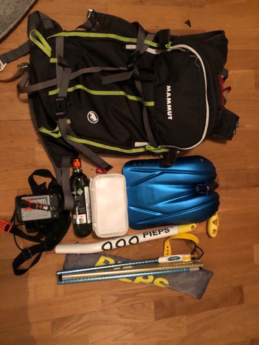 Lavin-kitt med lavinryhhsäck