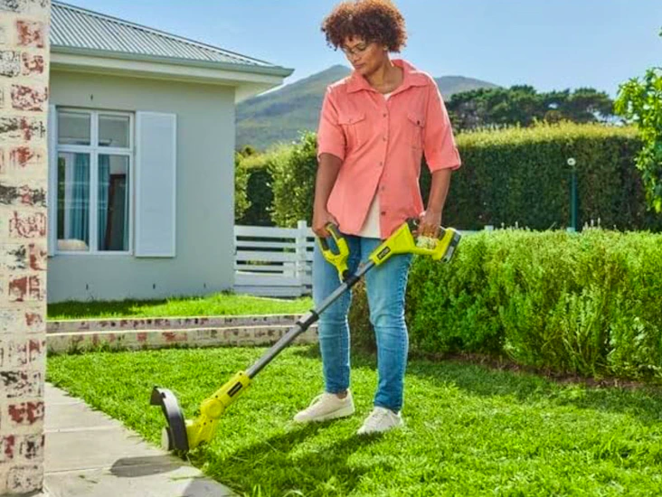 Ryobi grass trimmer cordless with battery