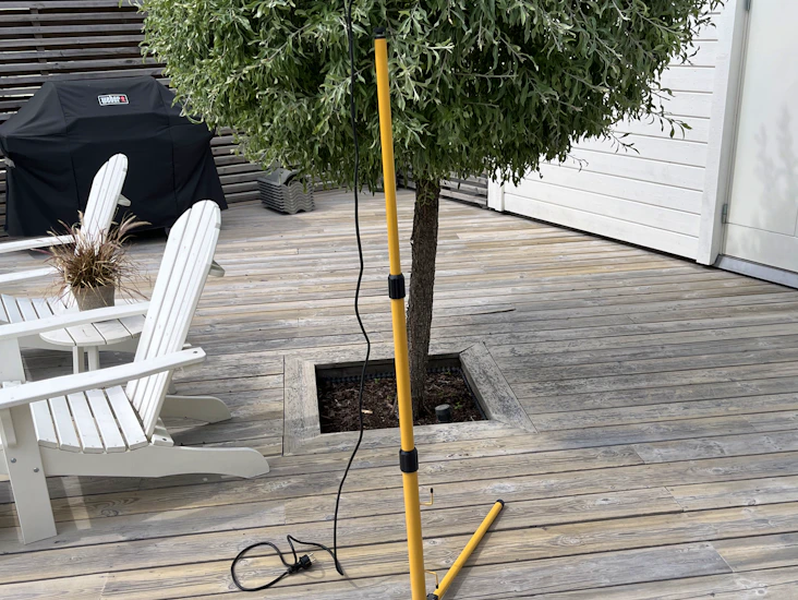 Led-belysning på stativ